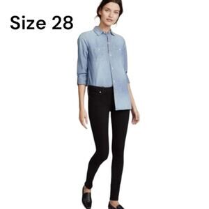 Size 28 Paige Black Verdugo Ultra Skinny Jeans